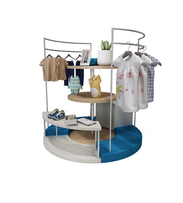 Boutique Shop Furniture Metal Garment Display Stand