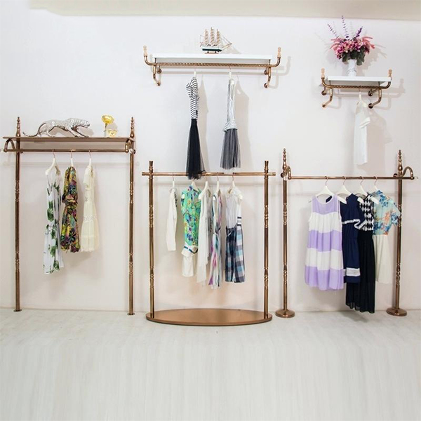 Boutique clothing display discount racks