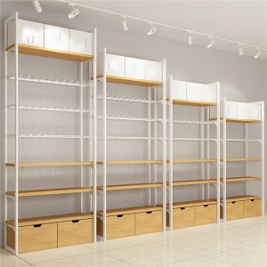 Clothing Slatwall Showroom Display Shelf Stand For Retail Store