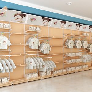 Child Shop Pregnant Baby Clothes Showcase Display Shelf Rack