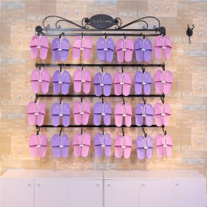 Iron Slippers Display Rack Hanging Sandals