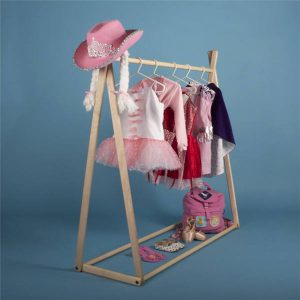 Kids Clothes Wooden Display Rack For Kids